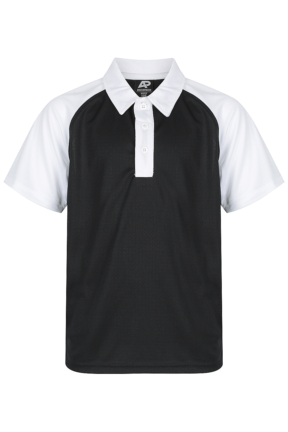 BLACK/WHITE - Manly Kids Polos