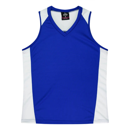 ROYAL/WHITE - Premier Lady Singlets