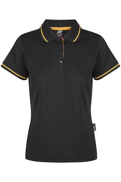 BLACK/GOLD - Cottesloe Lady Polos