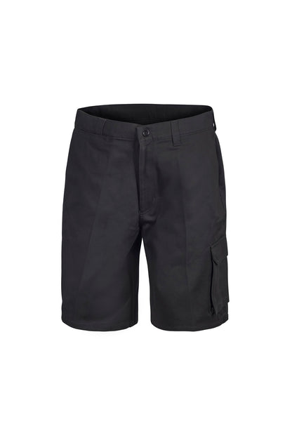 Workcraft WP3046 Mens Cargo Cotton Drill Shorts in Black