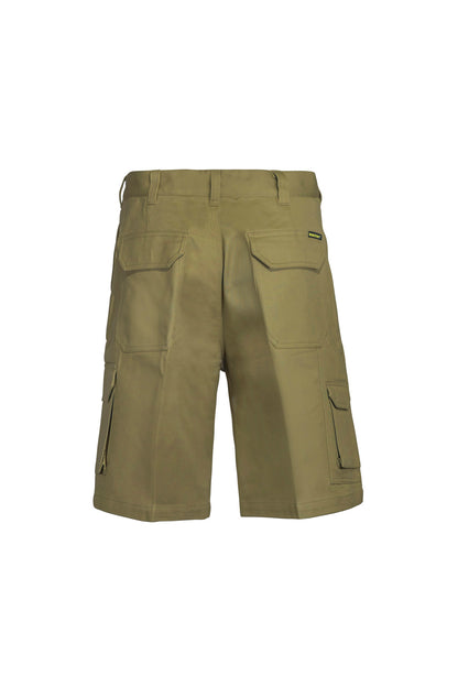Workcraft WP3046 Mens Cargo Cotton Drill Shorts in Khaki