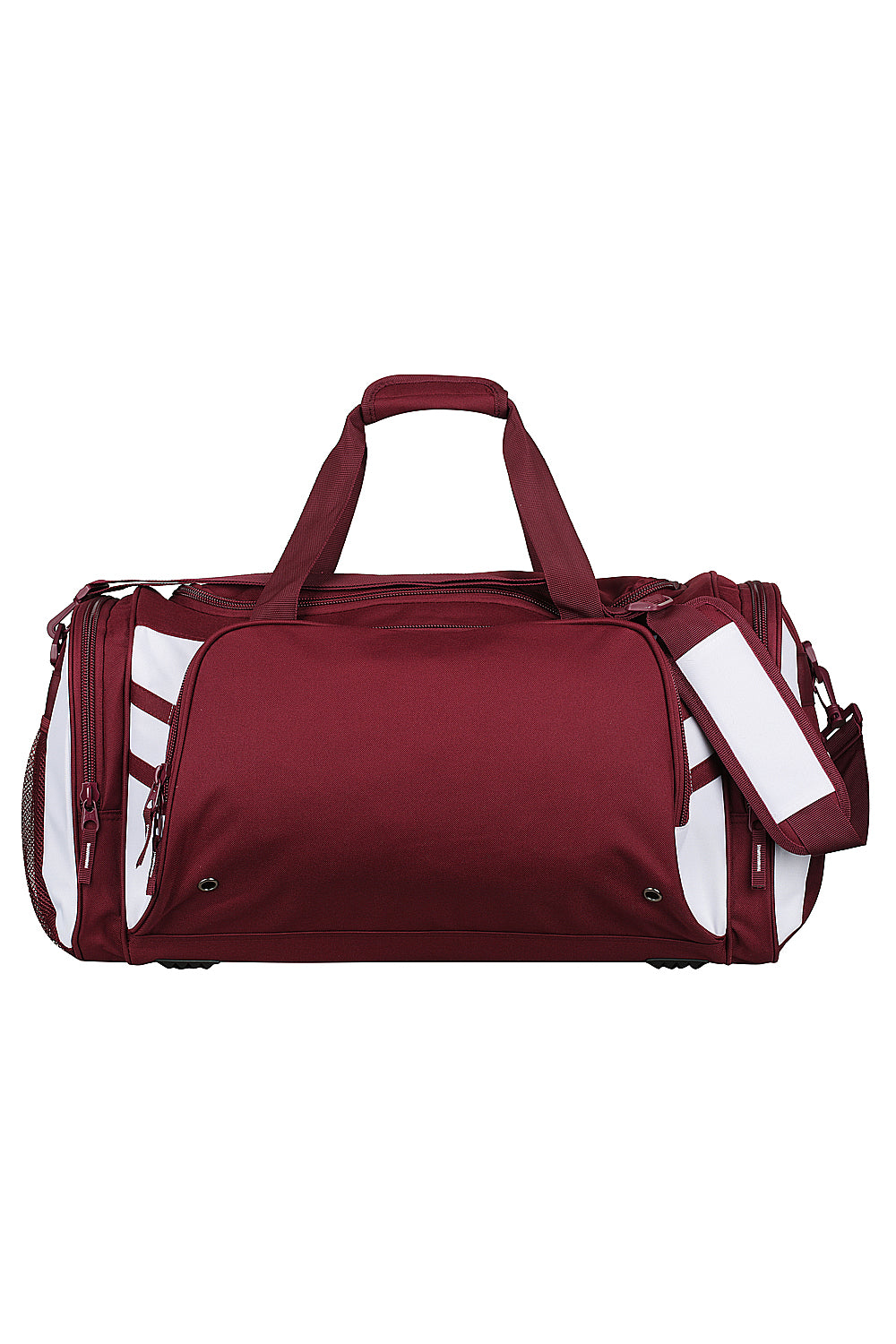 MAROON/WHITE - Tasman Sportsbag