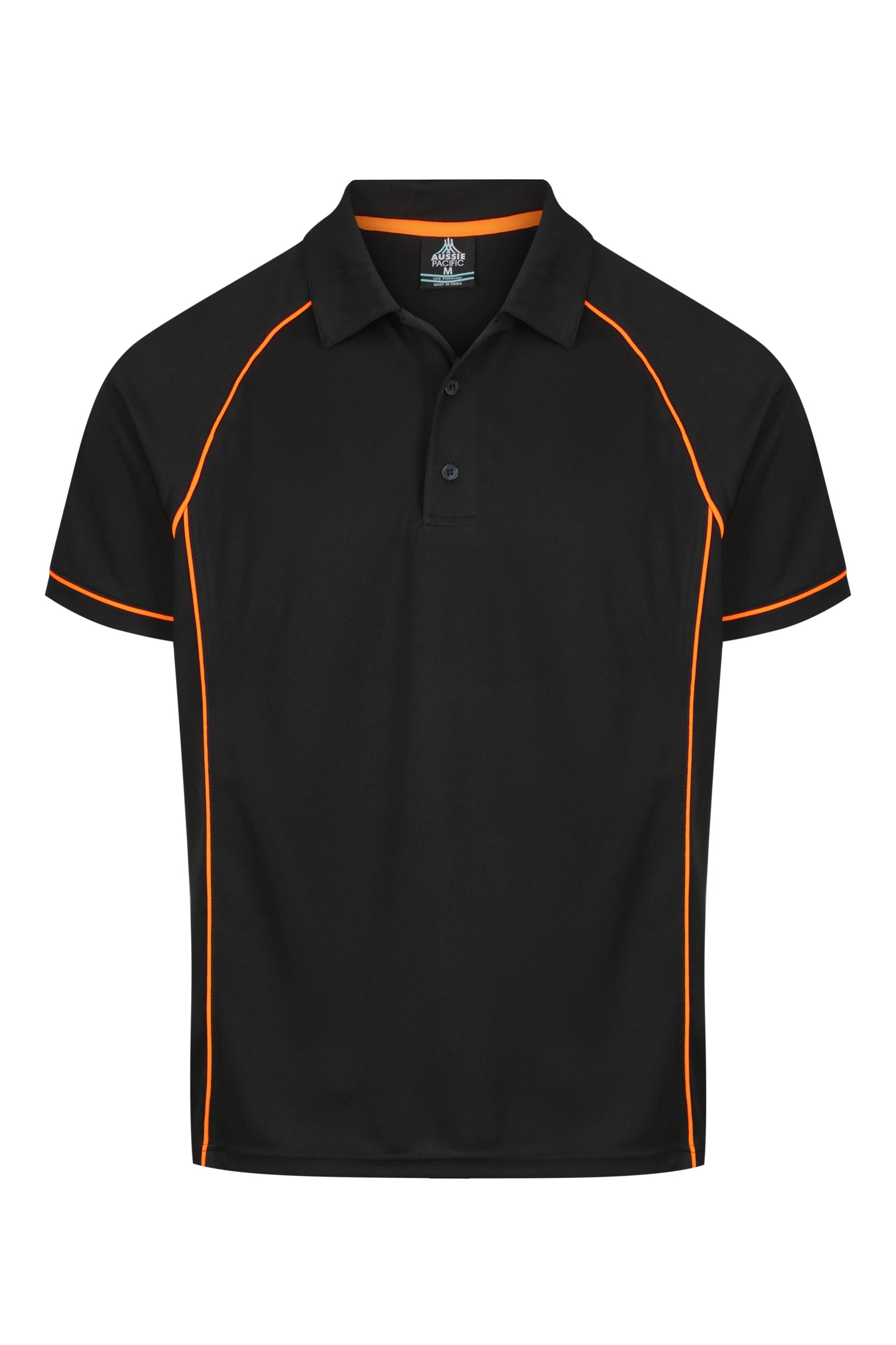 BLACK/ORANGE - Endeavour Mens Polos