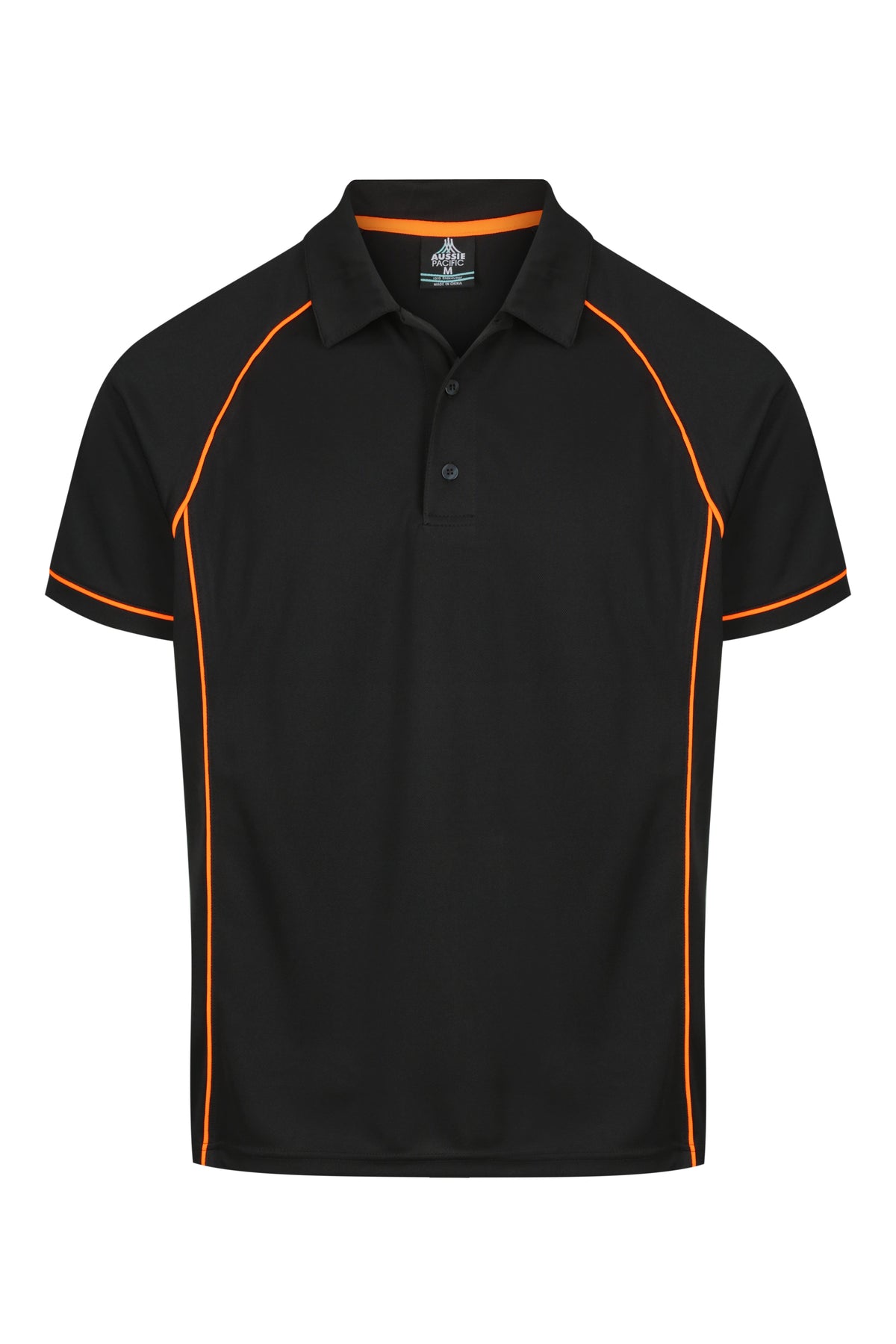 BLACK/ORANGE - Endeavour Mens Polos
