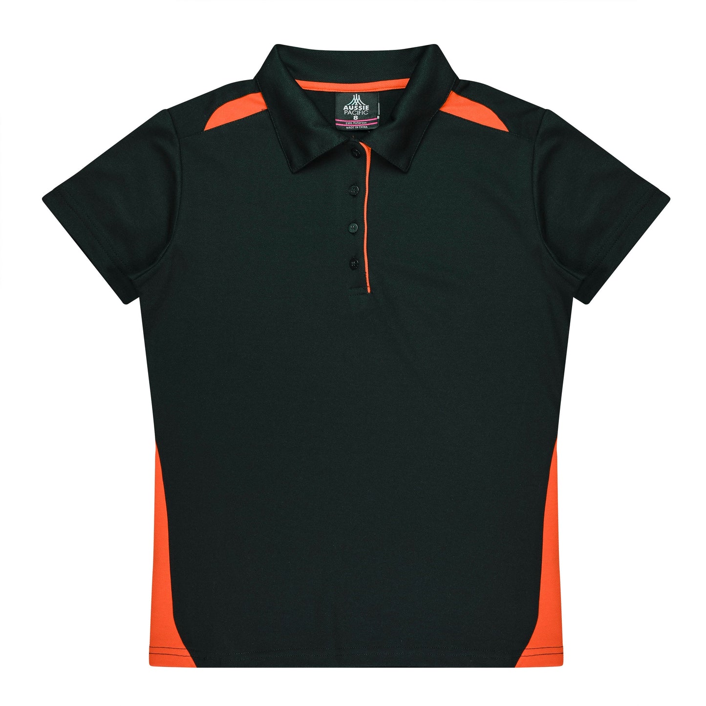 BLACK/ORANGE - Paterson Lady Polos