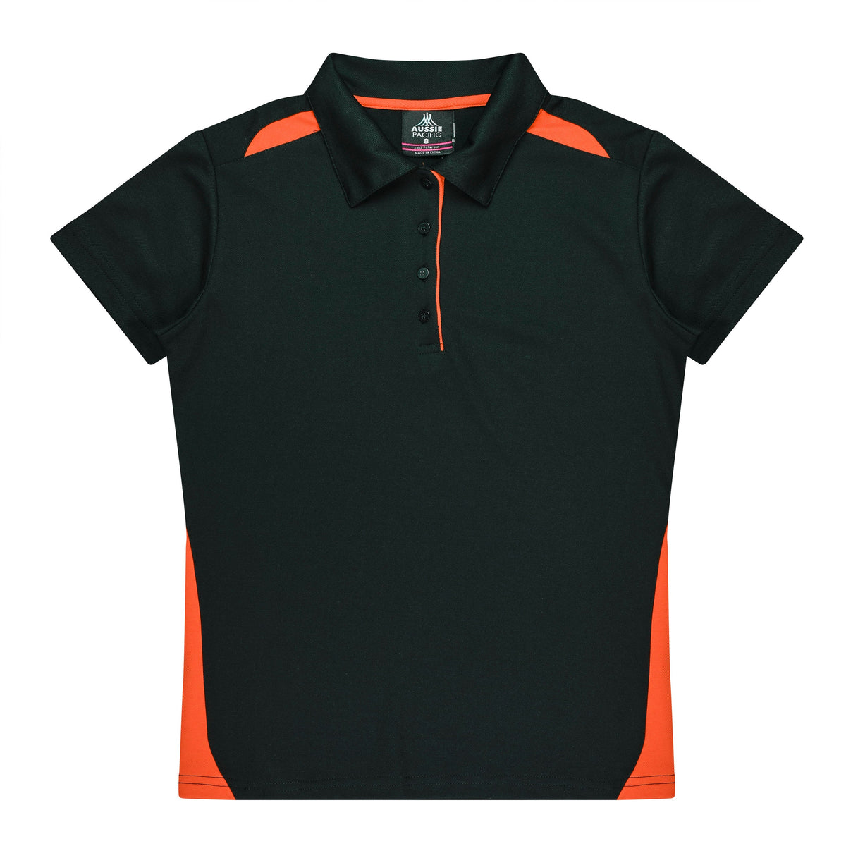 BLACK/ORANGE - Paterson Lady Polos