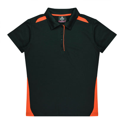 BLACK/ORANGE - Paterson Lady Polos