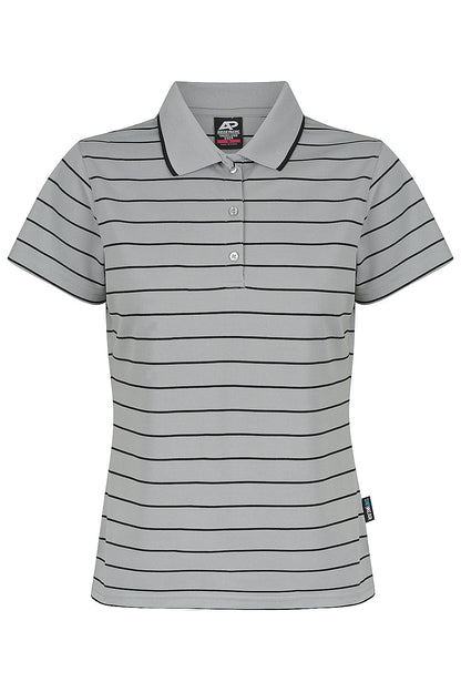 SILVER/BLACK - Vaucluse Lady Polos