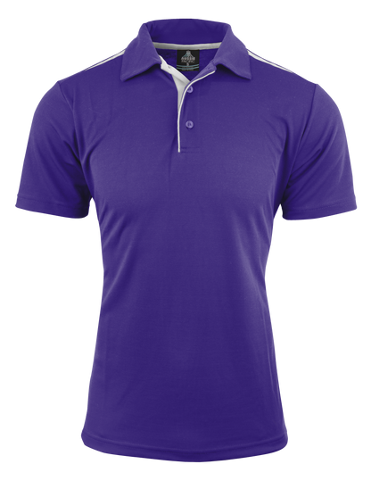 PURPLE/WHITE - Paterson Mens Polos