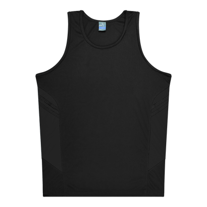Black - Tasman Kids Singlets