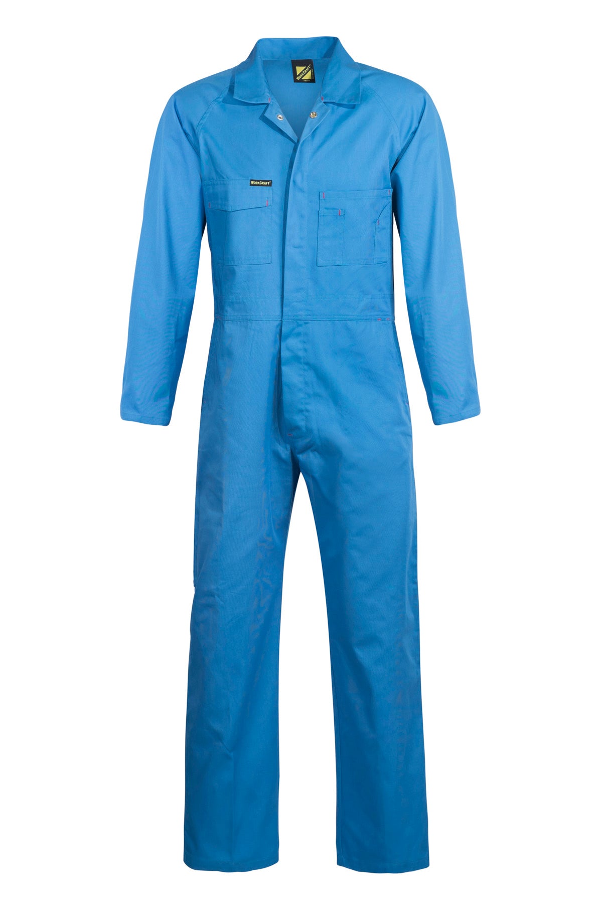 Workcraft WC3058 Mens Poly/Cotton Coveralls in Mid Blue