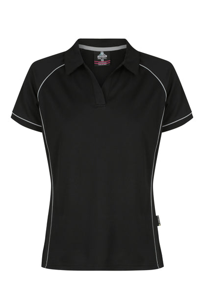 BLACK/SILVER - Endeavour Lady Polos