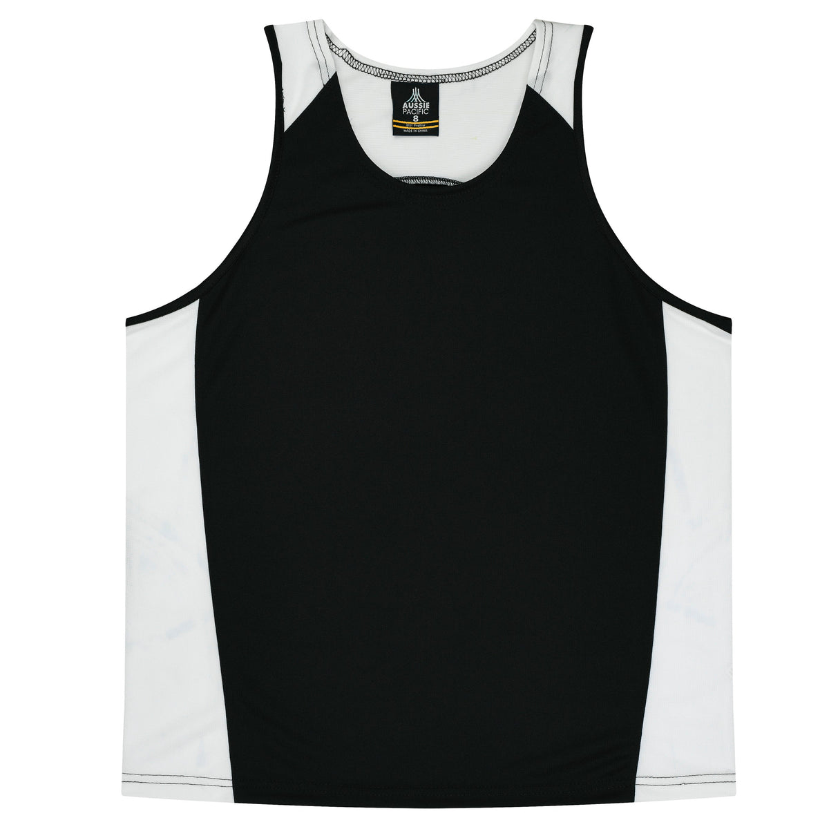 BLACK/WHITE - Premier Kids Singlets