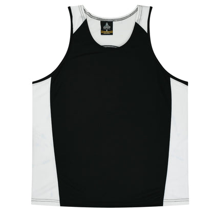 BLACK/WHITE - Premier Kids Singlets