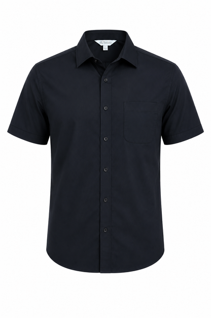 Black - Kingswood Mens Shirt Short Sleeve