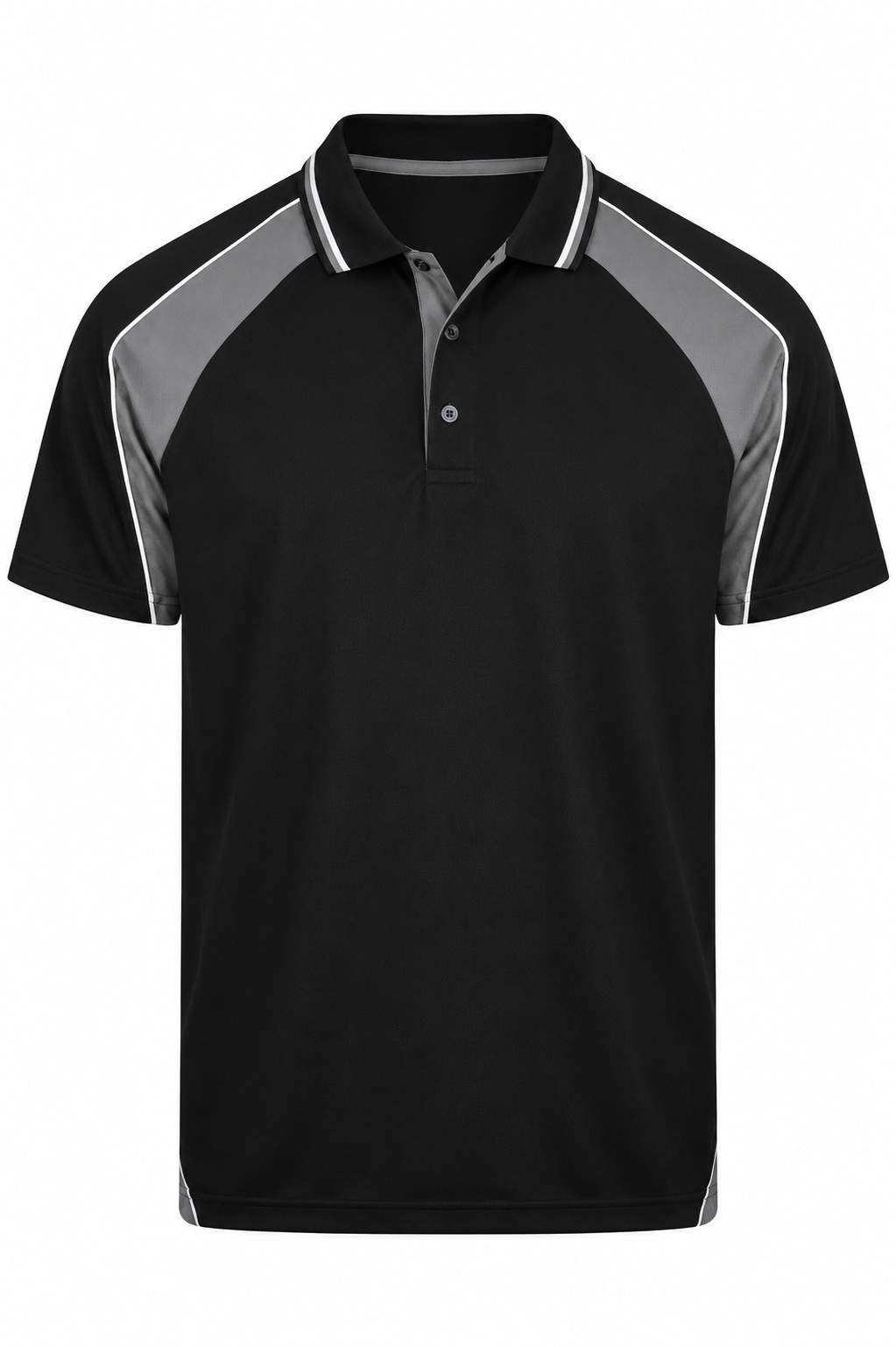 BLACK/ASHE/WHITE - Panorama Kids Polos