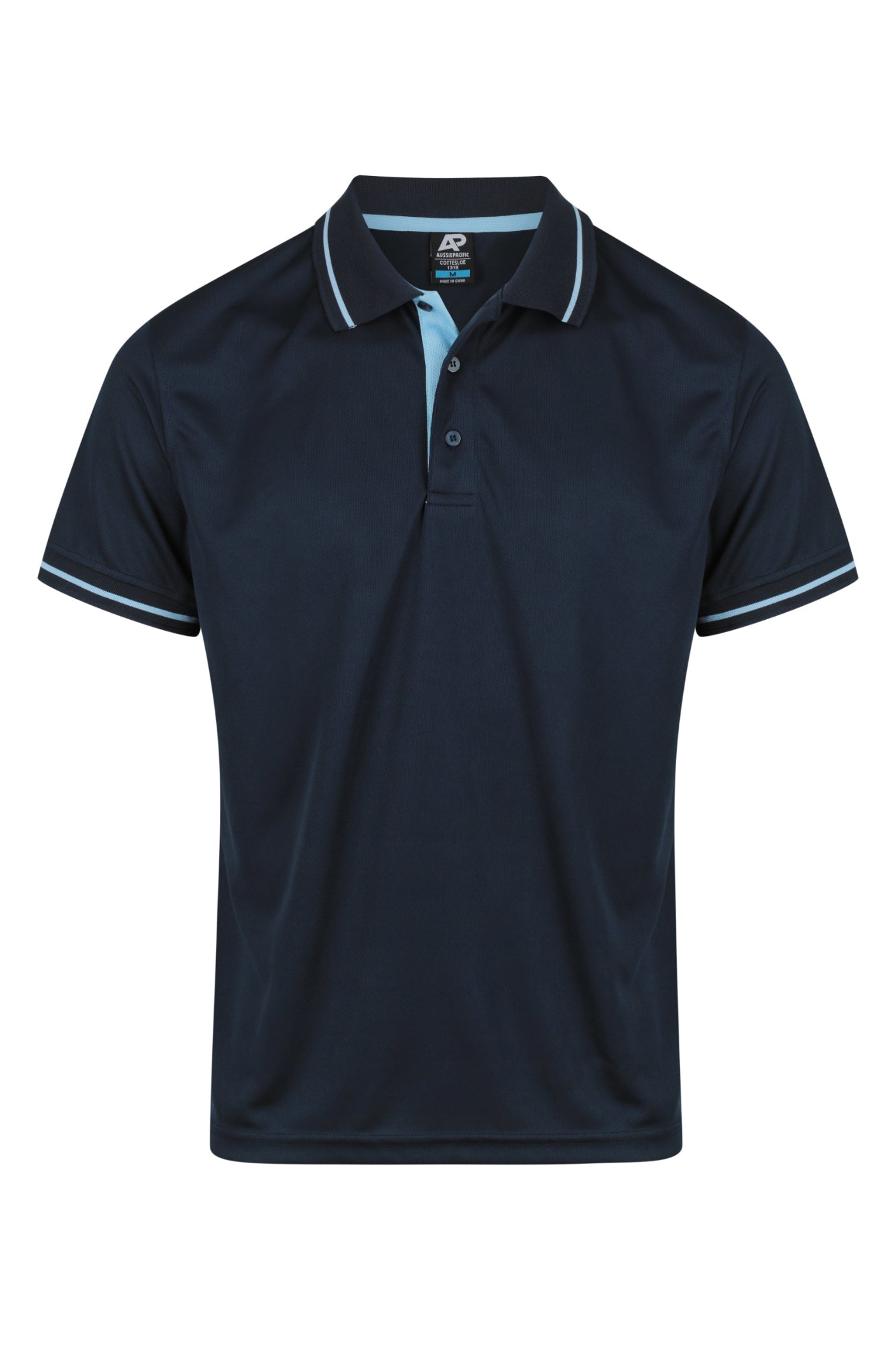 NAVY/SKY - Cottesloe Mens Polos