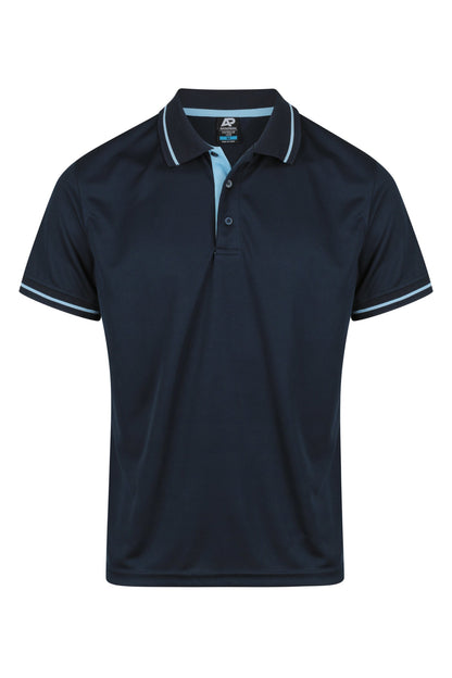 NAVY/SKY - Cottesloe Mens Polos