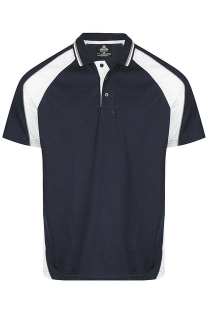 NAVY/WHITE/ASHE - Panorama Mens Polos