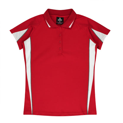 RED/WHITE - Eureka Lady Polos