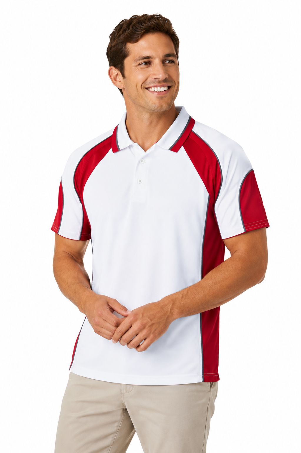 ORANGE/NAVY - Murray Mens Polos