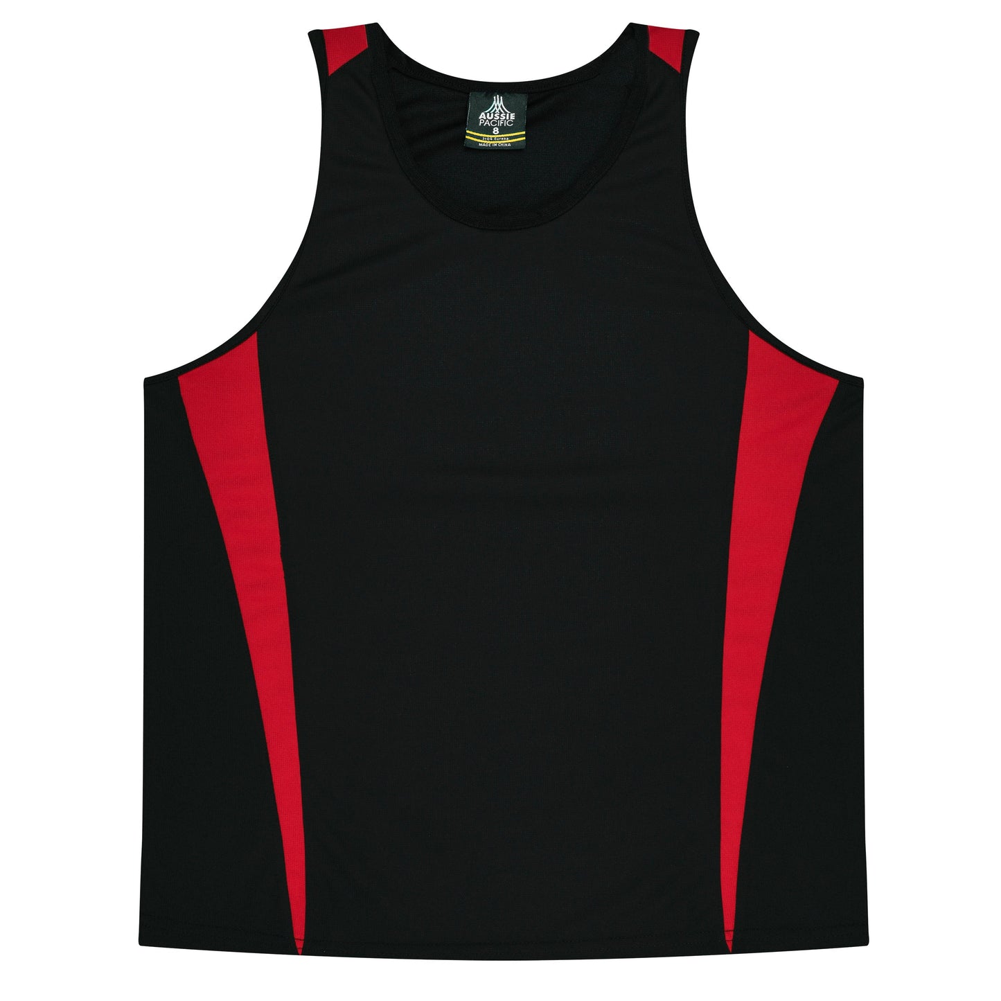 BLACK/RED - Eureka Kids Singlets