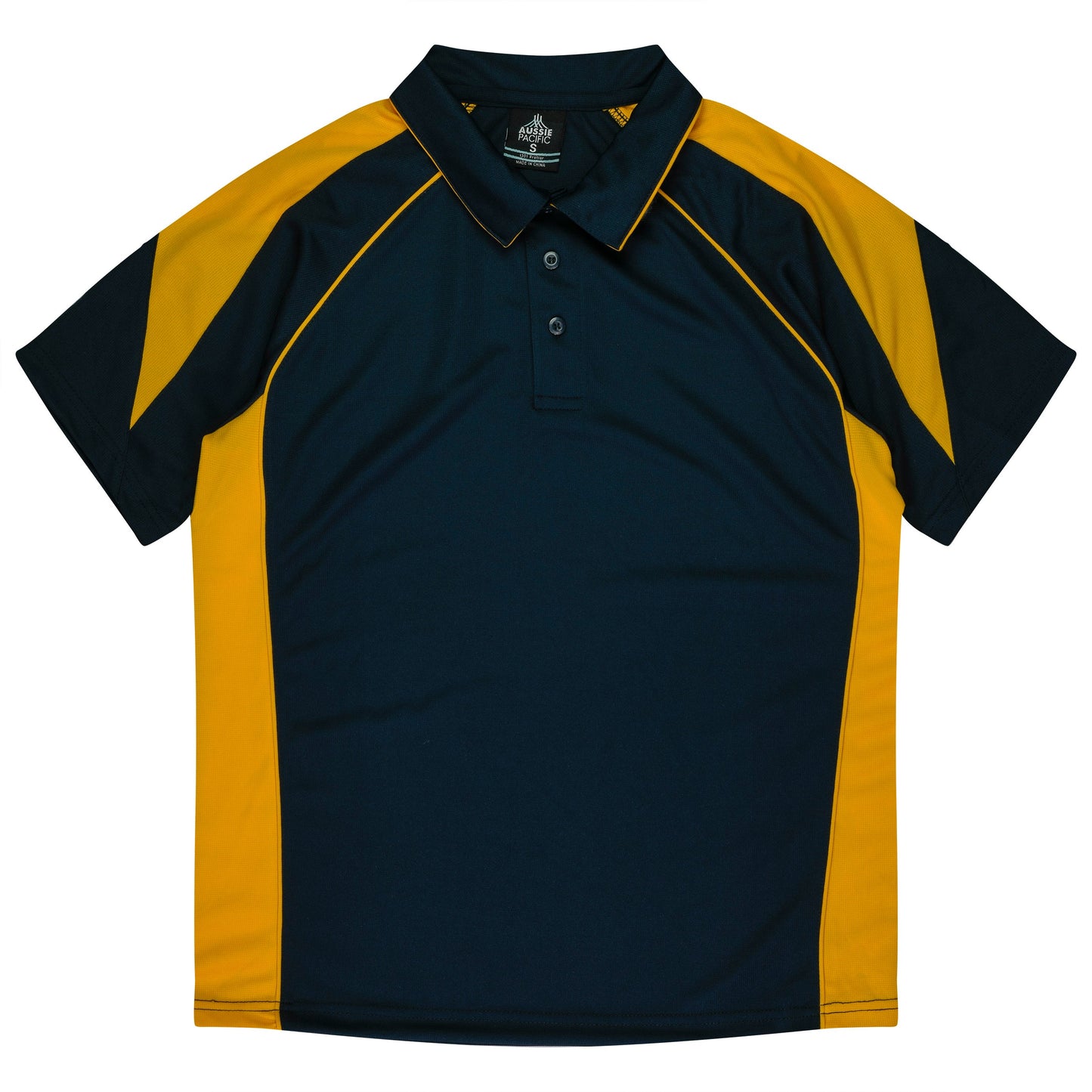 NAVY/GOLD - Premier Kids Polos