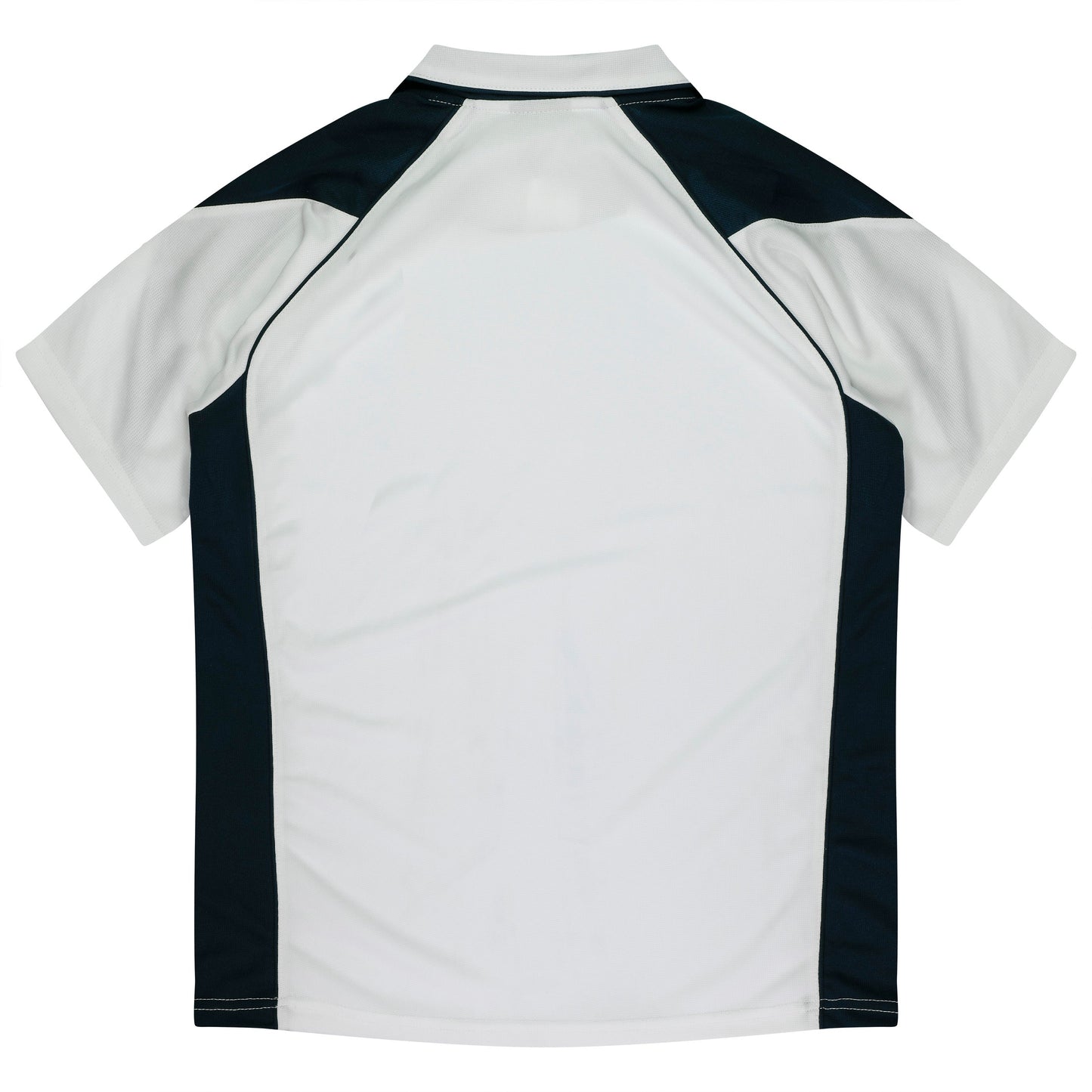 WHITE/NAVY - Premier Kids Polos