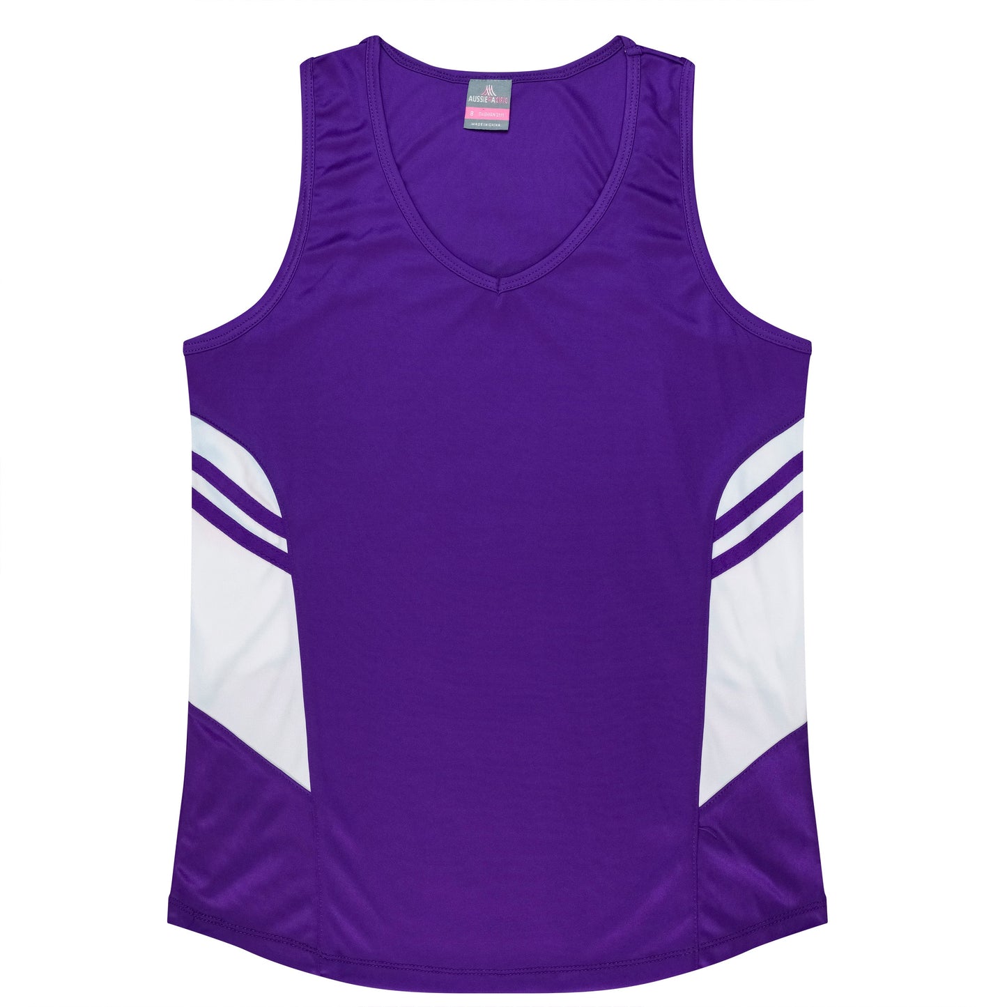 PURPLE/WHITE - Tasman Lady Singlets