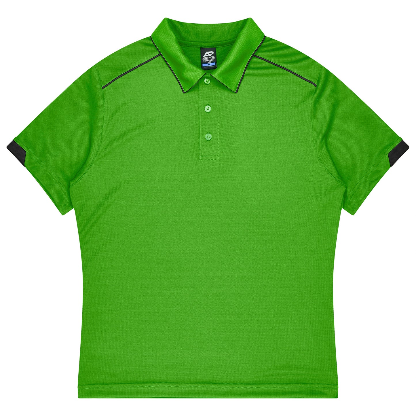 KAWA GREEN/BLACK - Currumbin Kids Polos