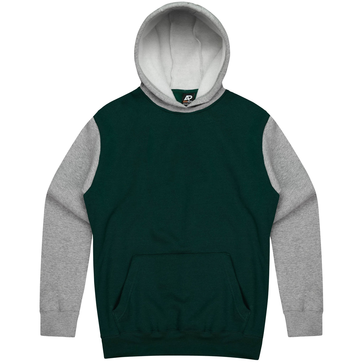 BOTTLE/GREY - Monash Mens Hoodies