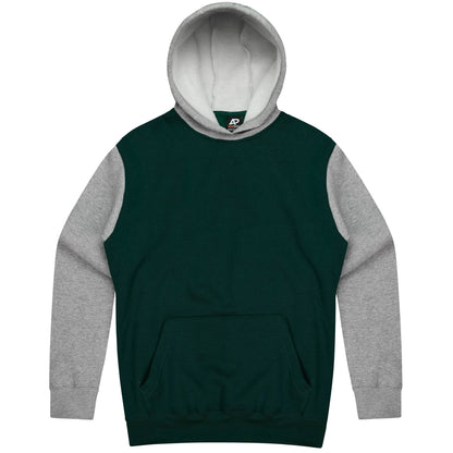 BOTTLE/GREY - Monash Mens Hoodies