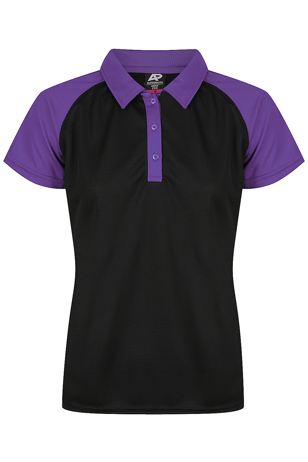 BLACK/ELECTRIC PURPLE - Manly Lady Polos