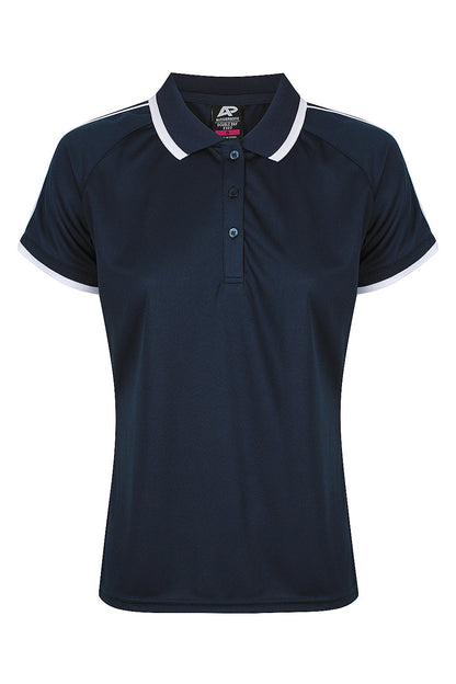 NAVY/WHITE - Double Bay Lady Polos