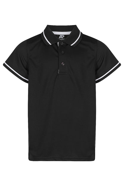 BLACK/WHITE - Cottesloe Kids Polos