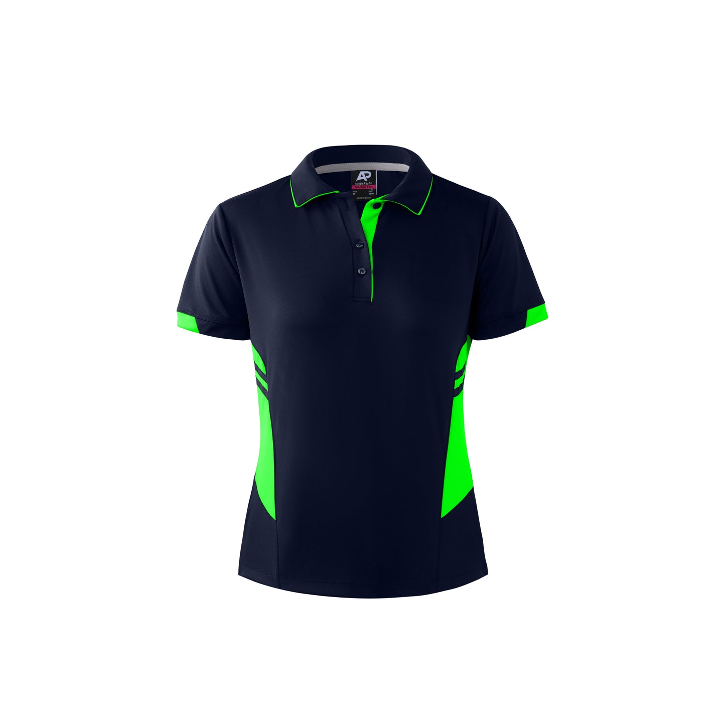 NAVY/NEON GREEN - Tasman Lady Polos
