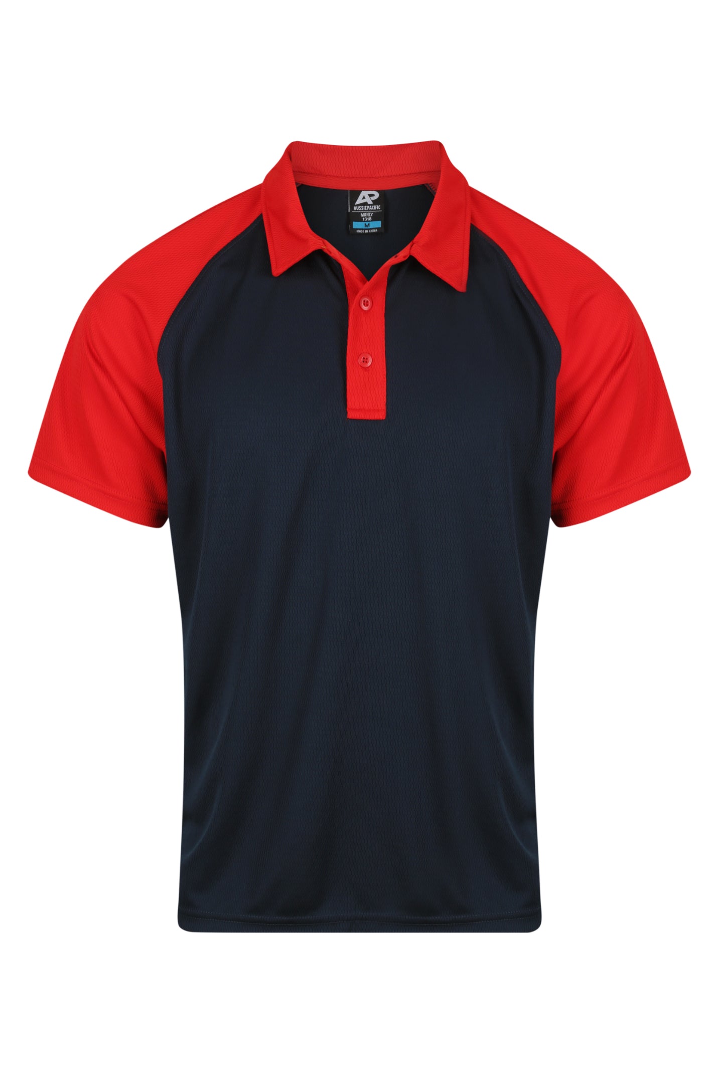 NAVY/RED - Manly Mens Polos