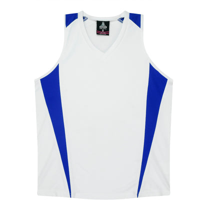 WHITE/ROYAL - Eureka Lady Singlets