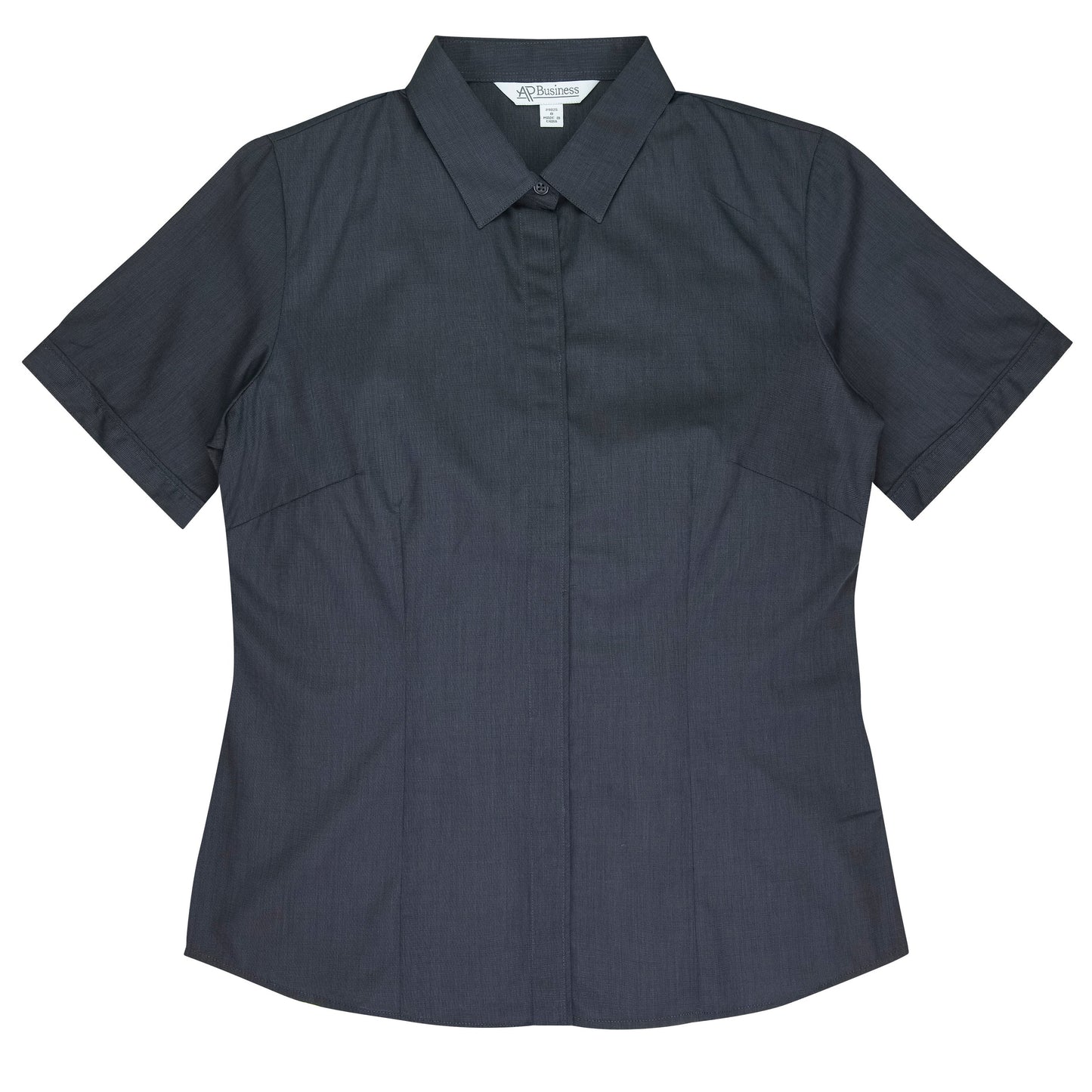 SHADOW GREY - Grange Lady Shirt Short Sleeve