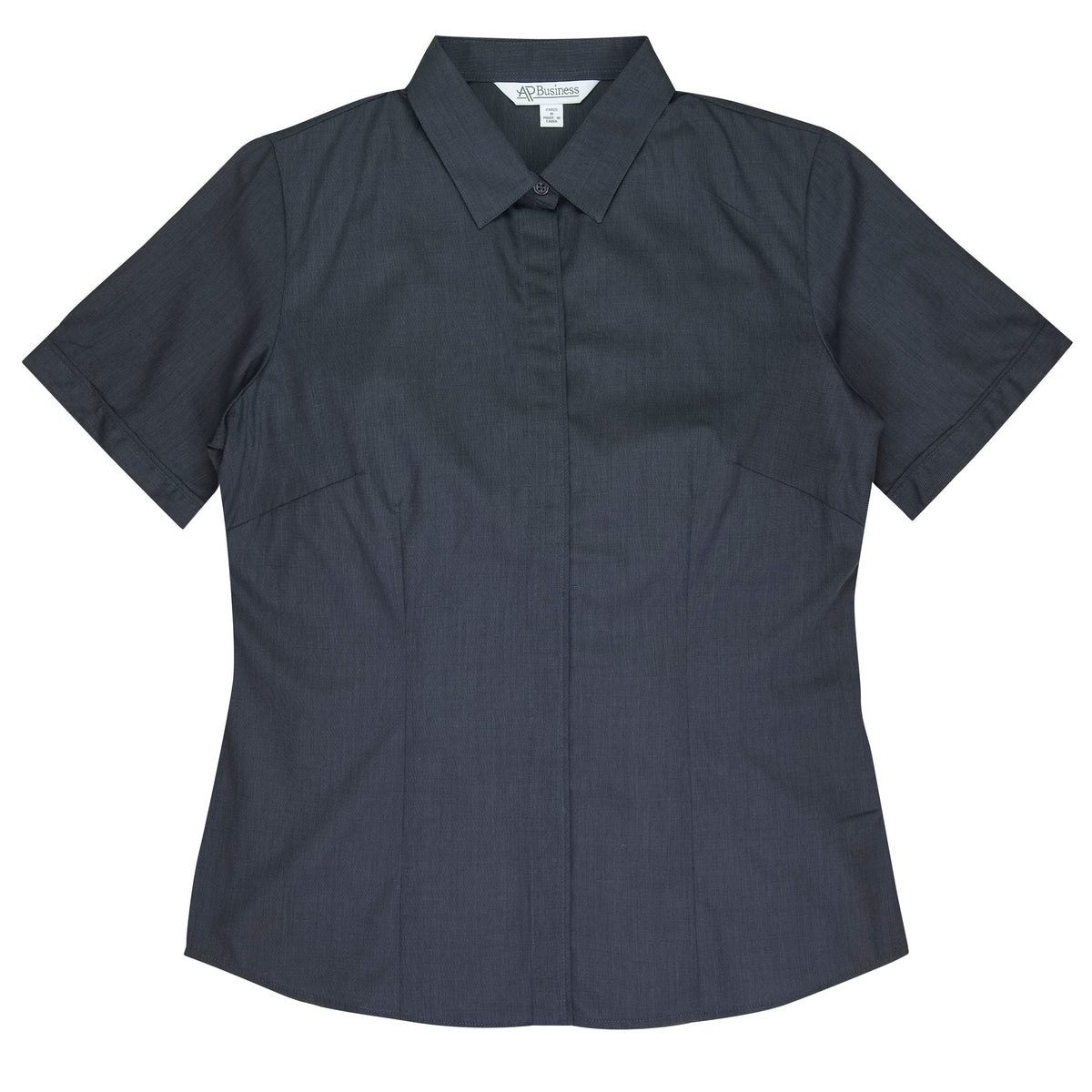 SHADOW GREY - Grange Lady Shirt Short Sleeve