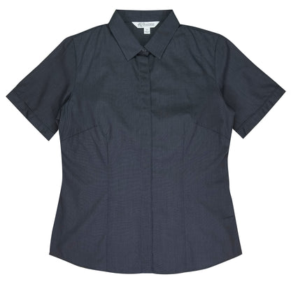 SHADOW GREY - Grange Lady Shirt Short Sleeve