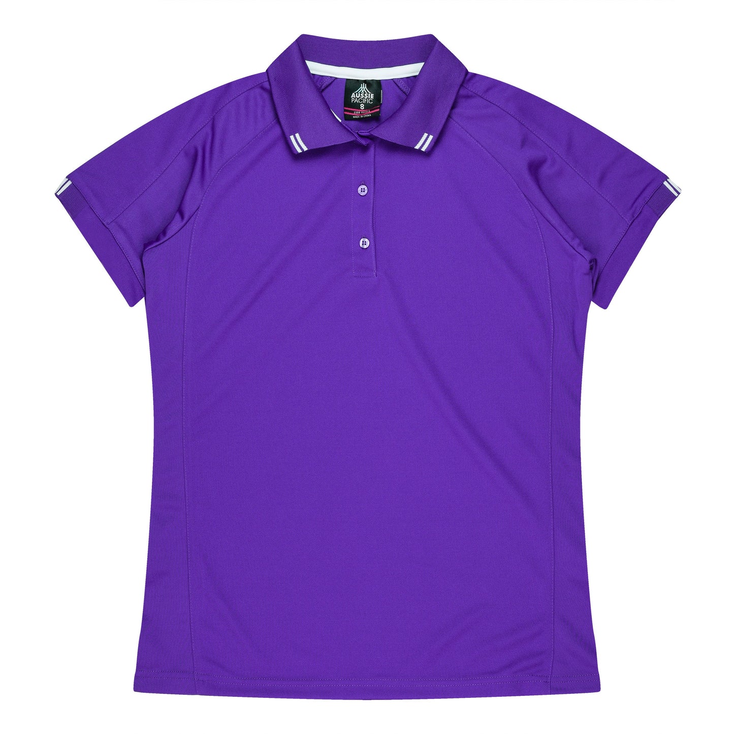 PURPLE/WHITE - Flinders Lady Polos