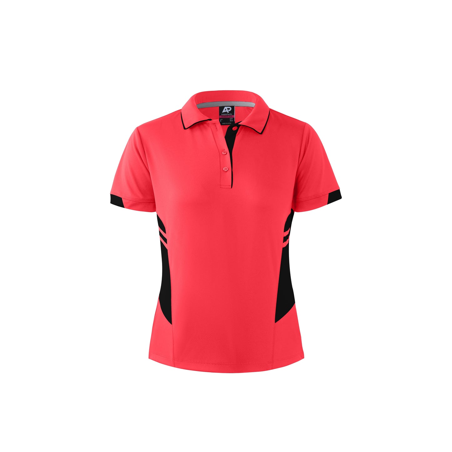 NEON PINK/BLACK - Tasman Lady Polos