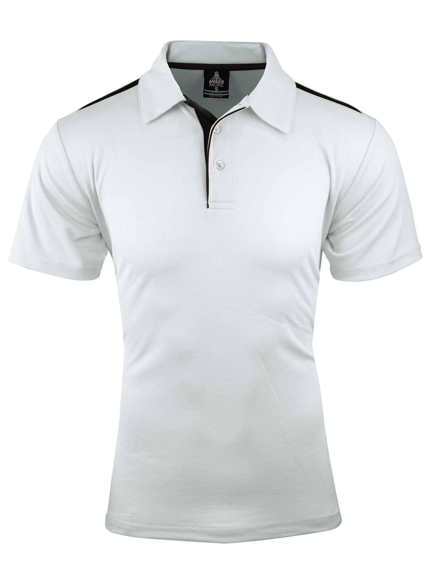 WHITE/BLACK - Paterson Mens Polos