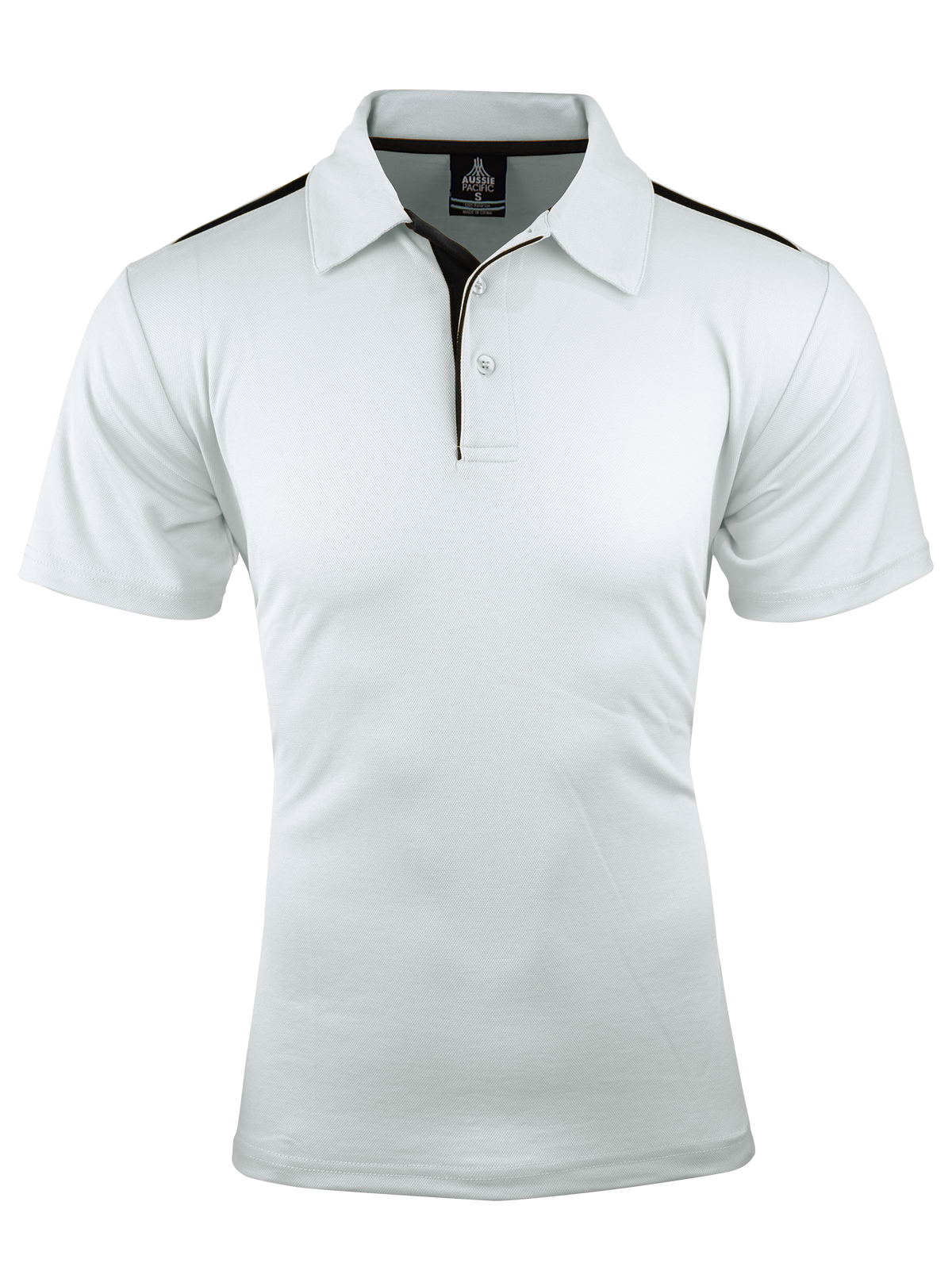 WHITE/BLACK - Paterson Mens Polos