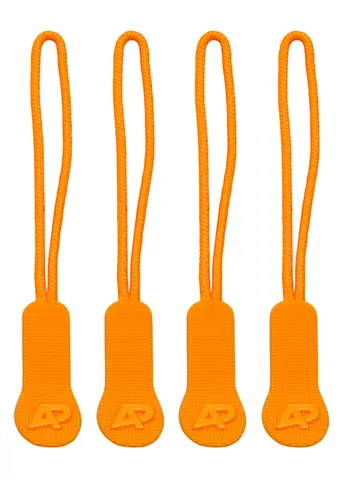 Orange - Zip Pullers Accessories