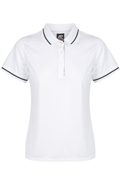 WHITE/NAVY - Cottesloe Lady Polos