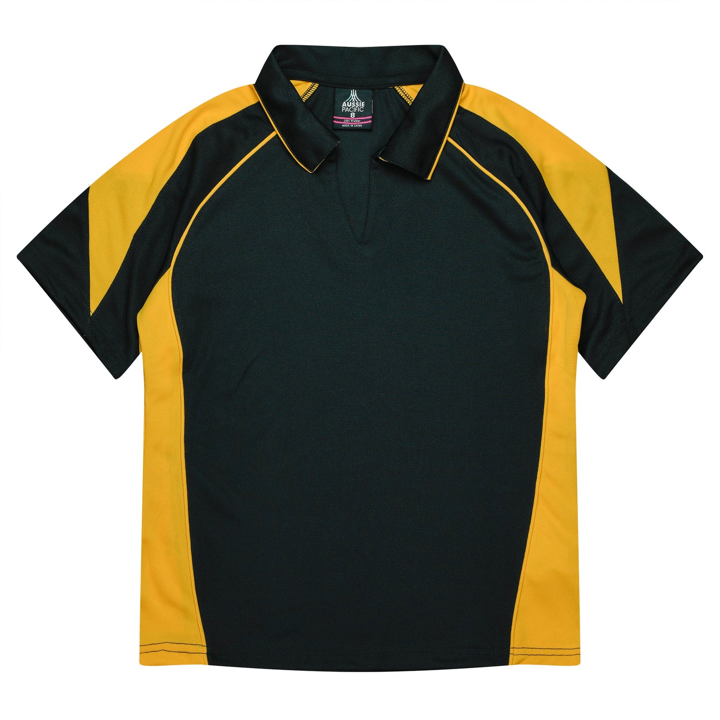 BLACK/GOLD - Premier Lady Polos
