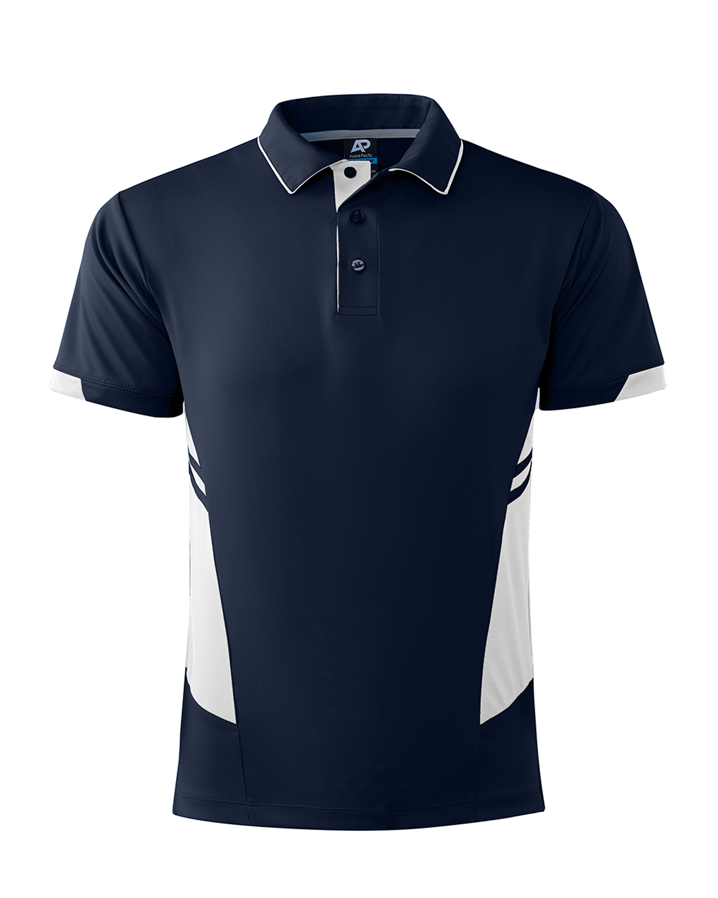 NAVY/WHITE - Tasman Mens Polos