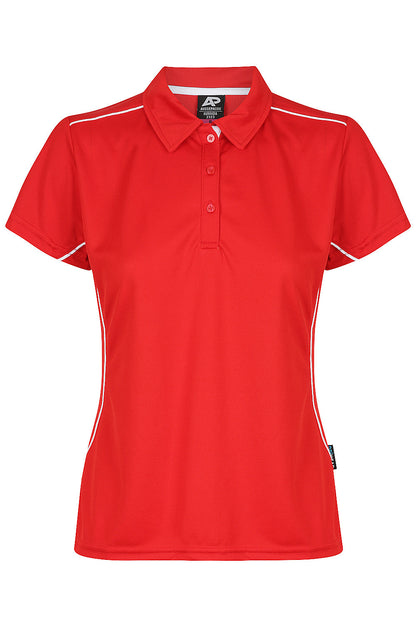RED/WHITE - Kuranda Lady Polos